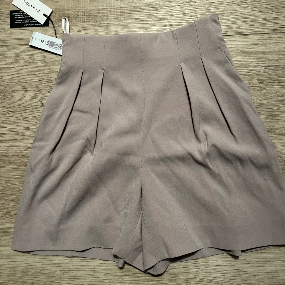 Babaton tan shorts